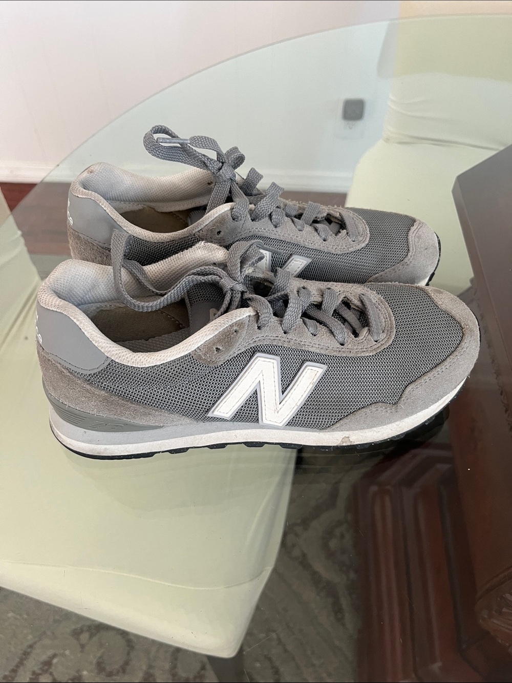New Balance Gray Mesh & Suede Runner